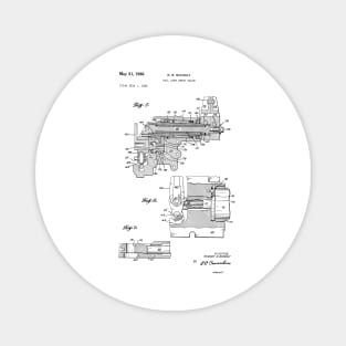 Fail Safe Servo Valve Vintage Patent Hand Drawing Magnet